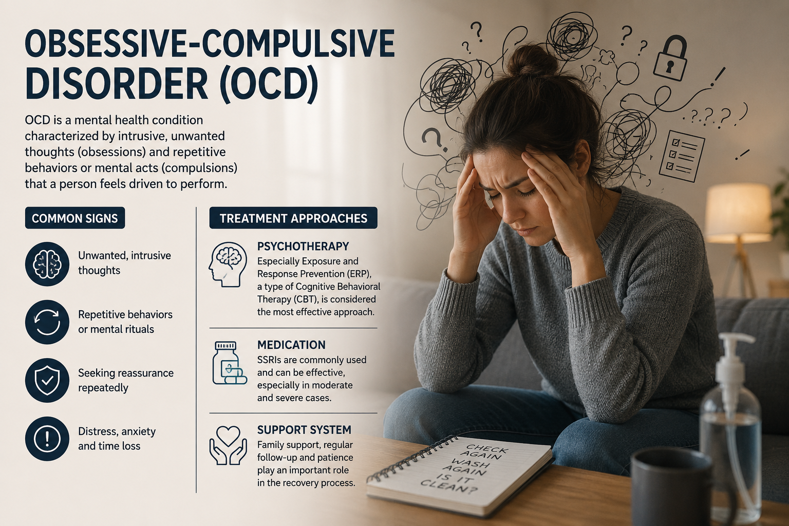 Obsessive-Compulsive Disorder: The Repetitive Cycle of the Mind and the Treatment Process