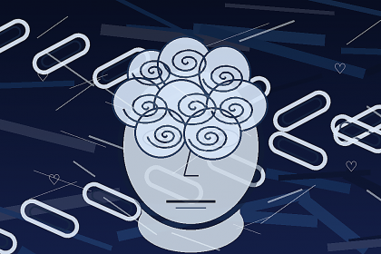 Original illustration representing anxiety and mental pressure